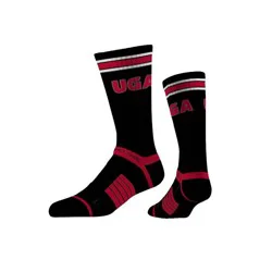 NCAA University of Georgia Premium Knit Crew Fan Logo Socks