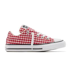 Converse Kids' Street Ox Low Top Gingham Sneakers - Red 1