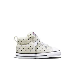 Converse Toddler Street Ox Mid Top Polka Dot Sneakers - Black/White 8T