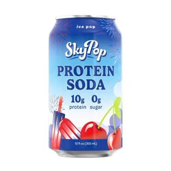 SkyPop 10g Protein Soda - Ice Pop - 12 fl oz
