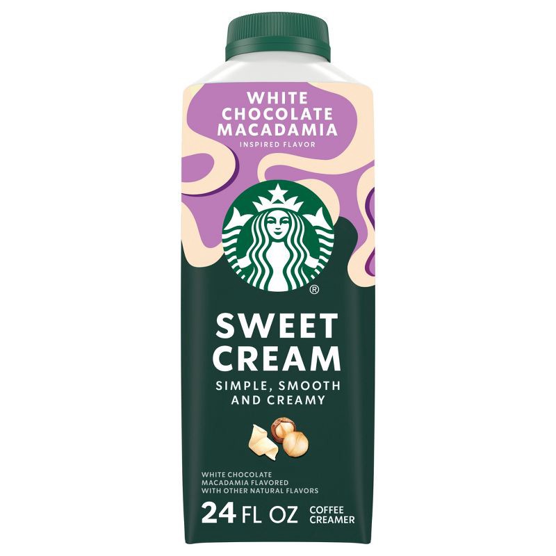 slide 1 of 8, Starbucks Creamer Dairy Sweet Cream White Chocolate Macadamia - 24oz, 24 oz