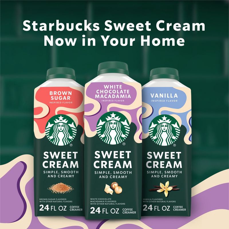 slide 6 of 8, Starbucks Creamer Dairy Sweet Cream White Chocolate Macadamia - 24oz, 24 oz