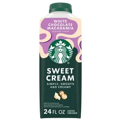 Starbucks Creamer Dairy Sweet Cream White Chocolate Macadamia - 24oz