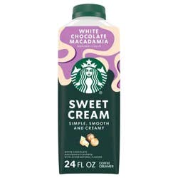 Starbucks Creamer Dairy Sweet Cream White Chocolate Macadamia - 24oz
