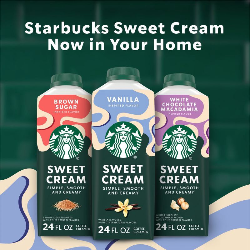 slide 6 of 8, Starbucks Creamer Dairy Sweet Cream Vanilla - 24oz, 24 oz