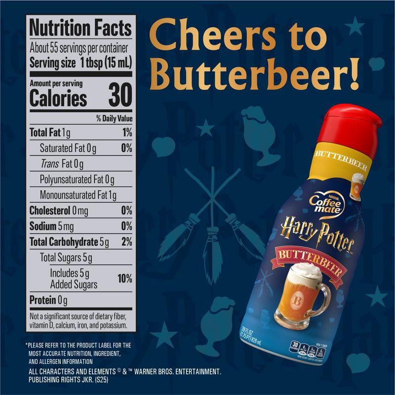 slide 6 of 7, Coffee mate Butterbeer Cream - 28oz, 28 oz