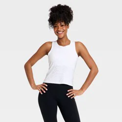 Women's Modal Ribbed Support Tank Top - All In Motion™ White M