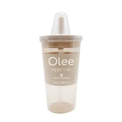 Olee Sippy Cup Tumbler with Straw + Lid Baby Bottle - Oat - 9 fl oz: BPA-Free