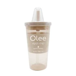 Olee Sippy Cup Tumbler with Straw + Lid Baby Bottle - Oat - 9 fl oz: BPA-Free