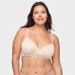 Simply Perfect by Warner's Women's Easy Size Unlined Underwire Full Coverage Bra - Beige XL