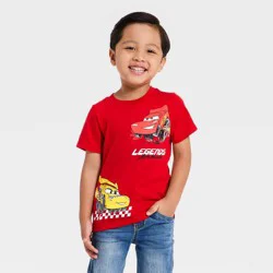 Toddler Boys' Disney Cars Lightning McQueen Legend T-Shirt - Red 5T