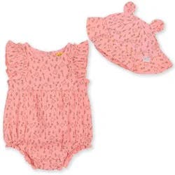 Baby Girls' 2pc Disney Winnie the Pooh Collection Romper & Hat Set - Pink 18M
