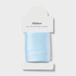 1.5"x9' Satin Gift Wrap Ribbon Blue - Spritz™