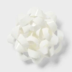 6" Large Gift Bow White - Spritz™