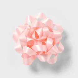 6" Large Glossy Gift Bow Pink - Spritz™