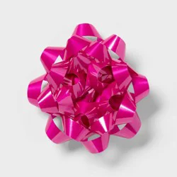 6" Large Glossy Gift Bow Pink - Spritz™