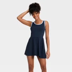 Women's Pleated Active Dress - All In Motion™ Navy Blue XL