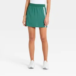 Women's Woven High-Rise Asymmetrical Pleated Skort 15.5" - All In Motion™ Forest Green M
