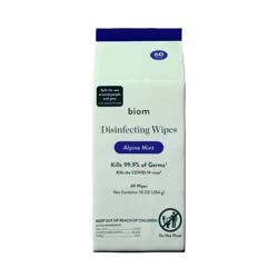 Biom Disinfecting Wipes Refill - 60ct - Alpine Mint