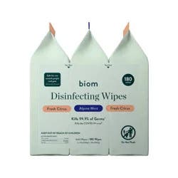 Biom Disinfecting Wipes Refill - 180ct - Variety