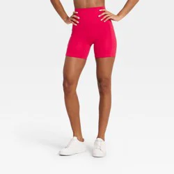 Women's Super Flex Ultra High-Rise Bike Shorts 5" - All In Motion™ Red XXL