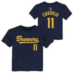 MLB Milwaukee Brewers Jackson Chourio Toddler T-Shirt - 4T