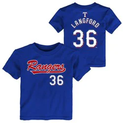 MLB Texas Rangers Wyatt Langford Toddler T-Shirt - 2T