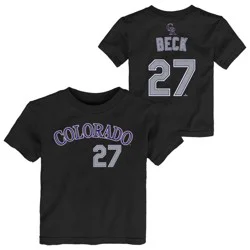 MLB Colorado Rockies Jordan Beck Toddler T-Shirt - 2T