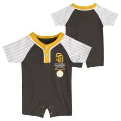 MLB San Diego Padres Newborn Romper - 0-3M