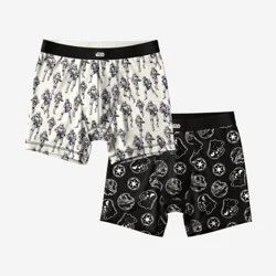 Men's Star Wars Boxer Briefs 2pk - Cream/Black M