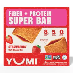 YUMI Fiber + Protein Super Bar Strawberry - 7.2oz/5 ct