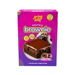 Prime Bites Chocolate Glazed Donut Protein Brownie - 19g Protein - 9.16oz/4ct