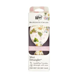 Wet Brush x MacKenzie Childs Mini Detangler Hair Brush - Wildflower Dot: For All Hair Types, Nylon Bristles