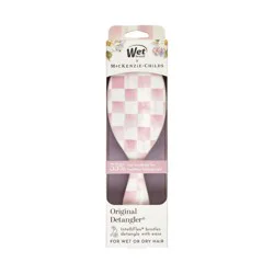 Wet Brush x MacKenzie Childs OG Detangler Hair Brush - Rosy Check: For All Hair Types, Nylon Bristles, Travel Size