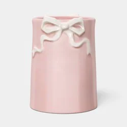 Bow Small Utensil Holder Pink - Room Essentials™