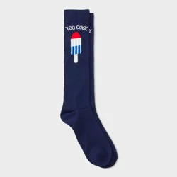 Women's Too Cool Knee High Socks - Navy Blue 4-10