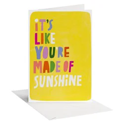 American Greetings Birthday Card for Anyone, Made of Sunshine, Includes Envelope