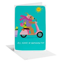 American Greetings Birthday Card for Her, Scooter Birthday Fun, Includes Envelope
