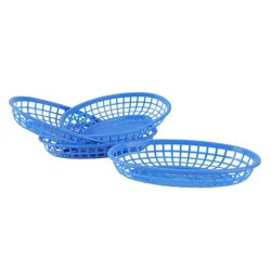 Cook With Color 4pk Food Basket Blue
