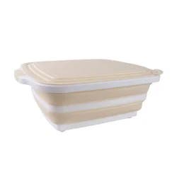 Cook With Color 20"x16" BBQ Collapsible Tub Tan