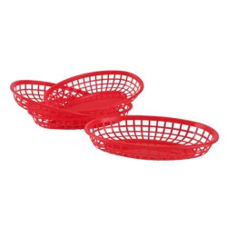 Cook With Color 4pk Food Basket Red