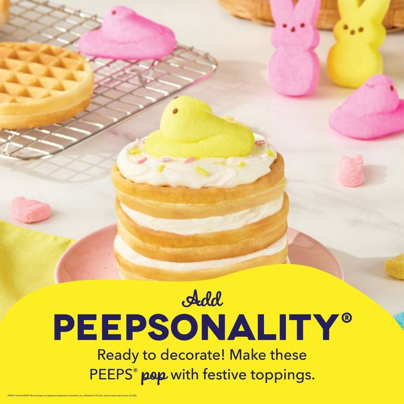 slide 4 of 7, Dash x Peeps Mini Waffle Maker Yellow Chick, 1 ct