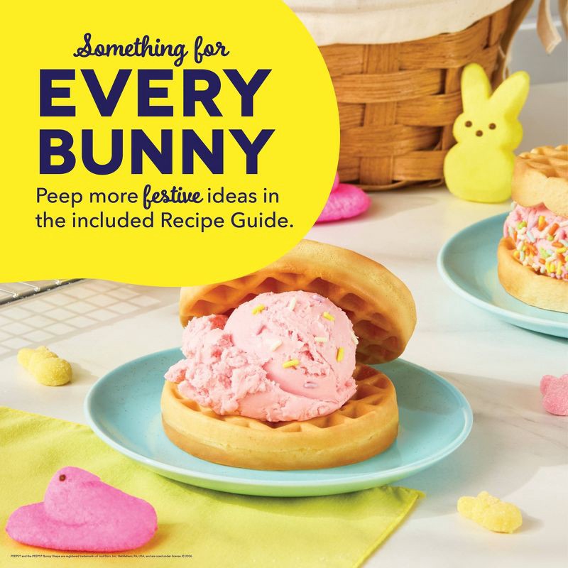 slide 7 of 7, Dash x Peeps Mini Waffle Maker Yellow Chick, 1 ct