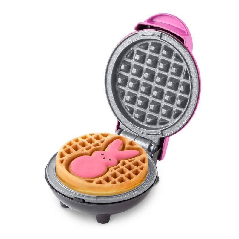 slide 2 of 7, Dash x Peeps Mini Waffle Maker Pink Bunny, 1 ct