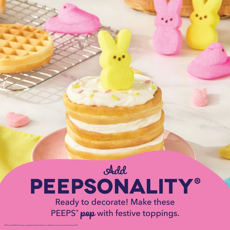 slide 4 of 7, Dash x Peeps Mini Waffle Maker Pink Bunny, 1 ct