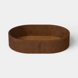 6.5"x9" Decorative Tray Faux Suede - Threshold™
