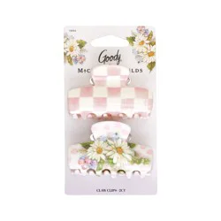 Goody x MacKenzie Childs Medium Claw Clip - Pink: Hair Styling, All Hair Types, 2 Pieces