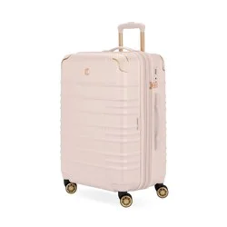 SWISSGEAR Cascade II Hardside Medium Checked Spinner Suitcase 8 Wheel 33 lb Capacity - Rose