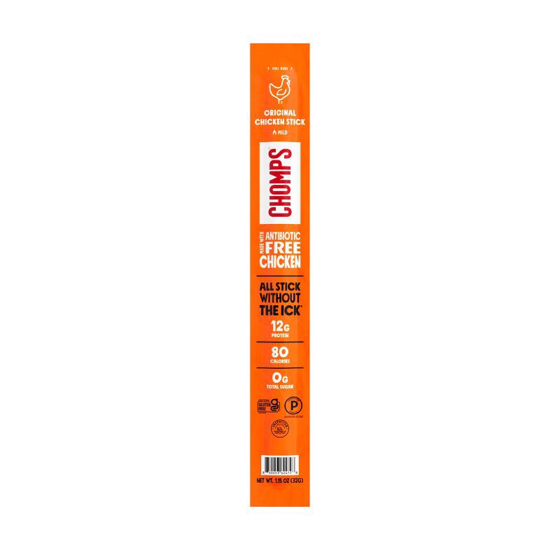slide 1 of 8, Chomps Snack Sticks Original Chicken Meat Sticks - 1.15oz, 1.15 oz