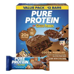 Pure Protein Post Cocoa Pebbles Snack Bars - 20g Protein - 21.16oz/12ct